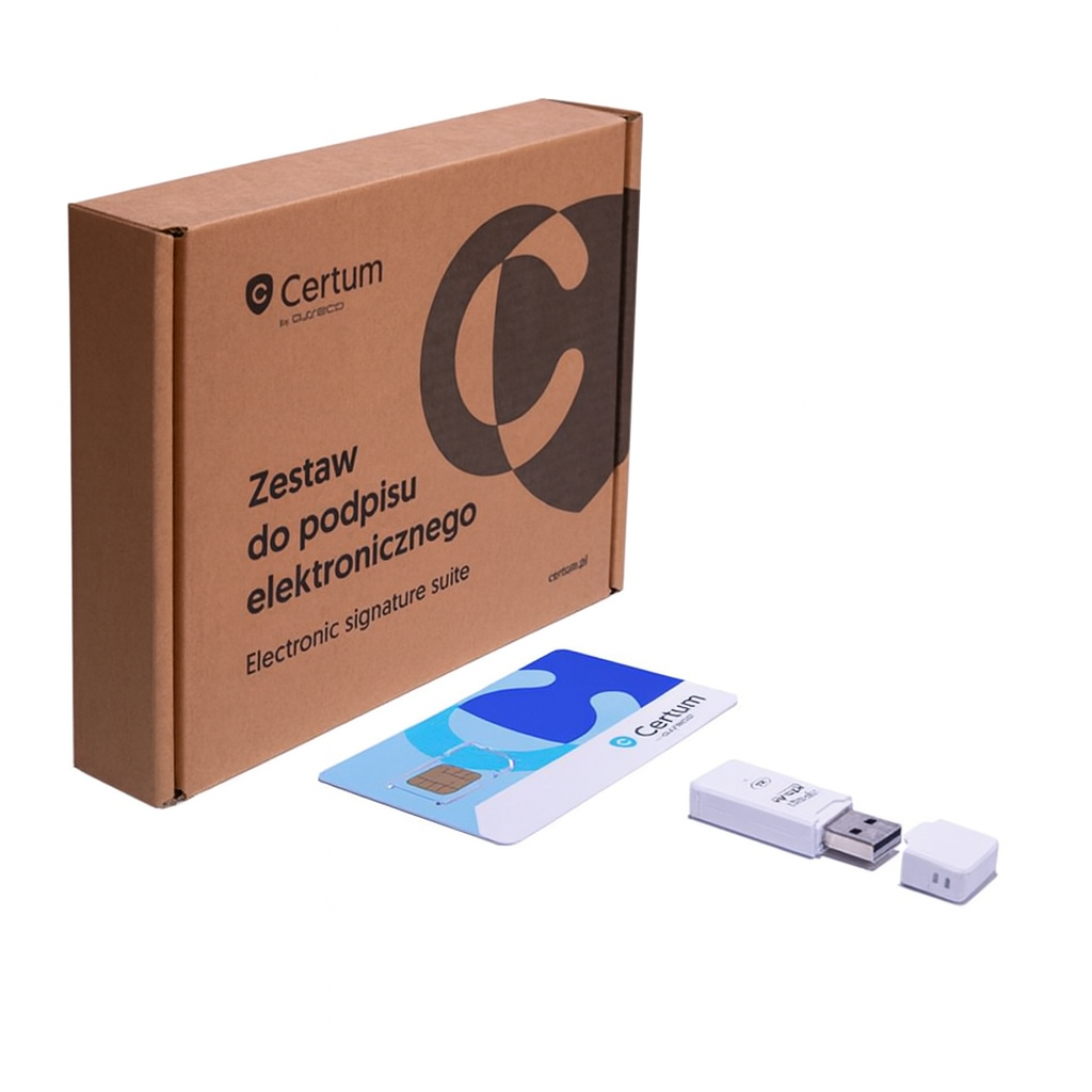 Zestaw Certum Mini - Karta kryptograficzna z czytnikiem